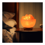 Fire Bowl Style Himalayan Salt Lamp with Rock Salt Chunks