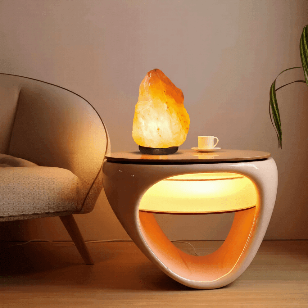 Pure and Aesthetic Himalayan Natural Rock Salt Lamp (Large Size 8-10 Kg) Pure and Aesthetic Himalayan Natural Rock Salt Lamp (Large Size 8-10 Kg)