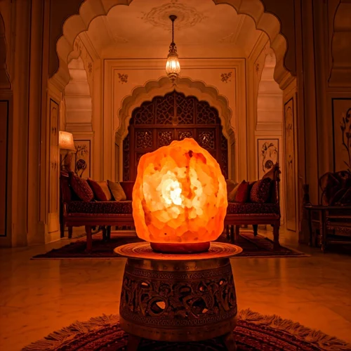 crystal salt lamp